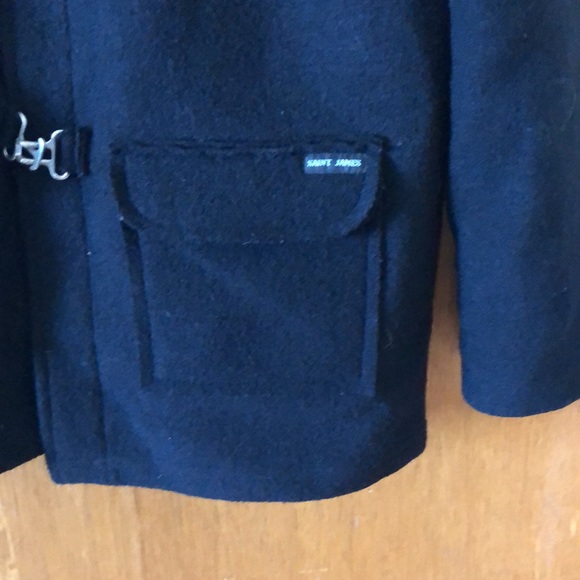 Saint James black duffle coat - Picture 3 of 10